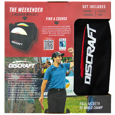 Deluxe Disc Golf Set with Bag