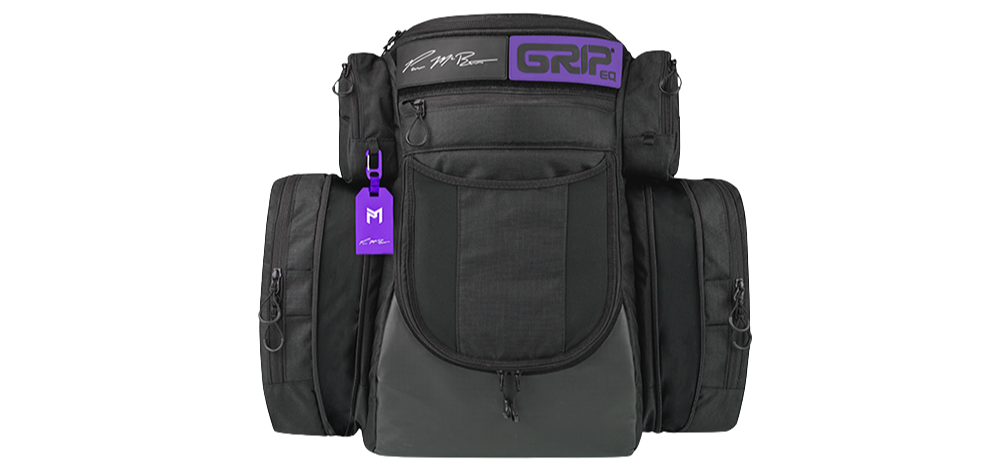 Paul McBeth PX1 BK/PUR Disc Golf Bag & Luna