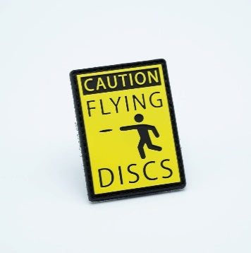 PVC - Caution Flying Discs