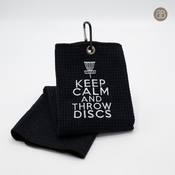 Towel - Keep Calm And Throw Discs